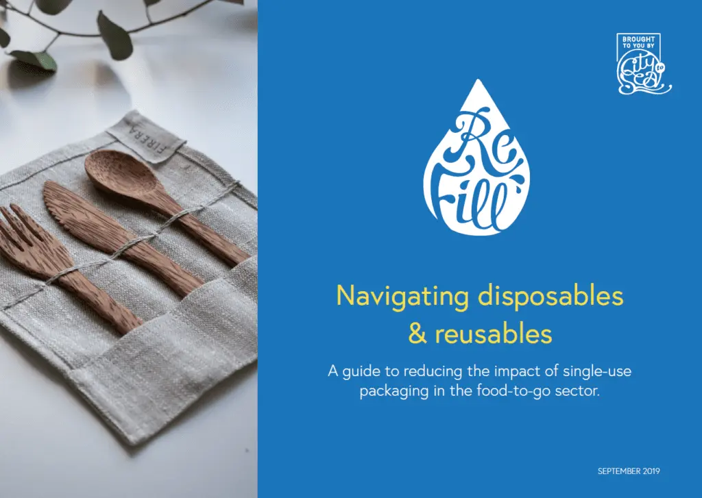 Navigating disposables & reusables: A guide to reducing the impact of single-use packaging in the food-to-go sector.