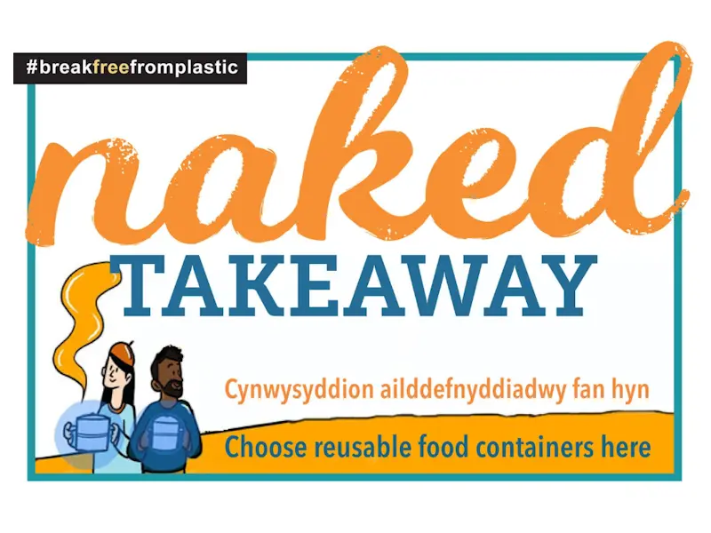Naked Takeaway promotional flyer.