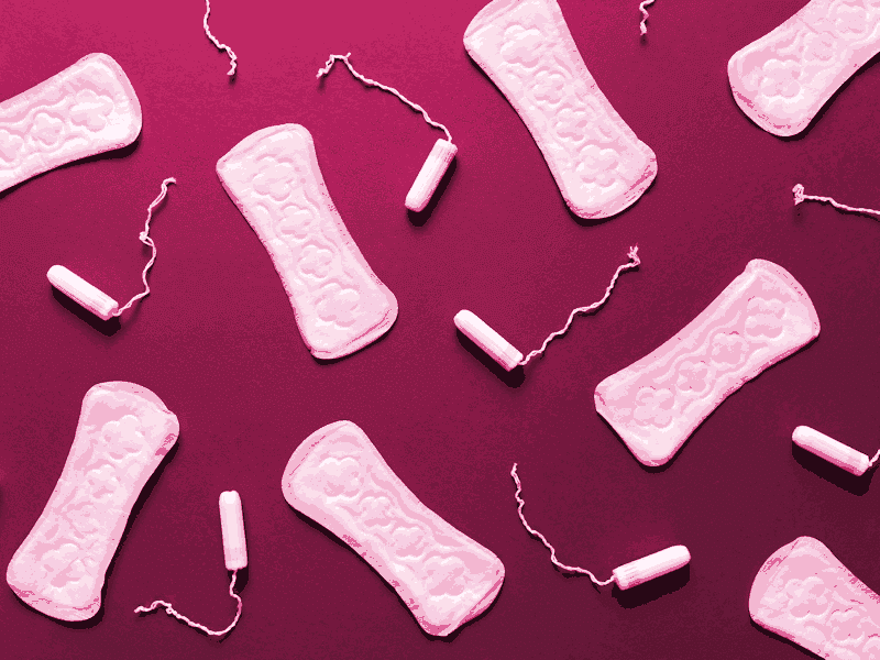 Menstrual pads and tampons.