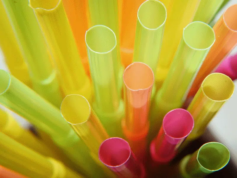 Plastic drinking straws - soon to be banned in Wales.