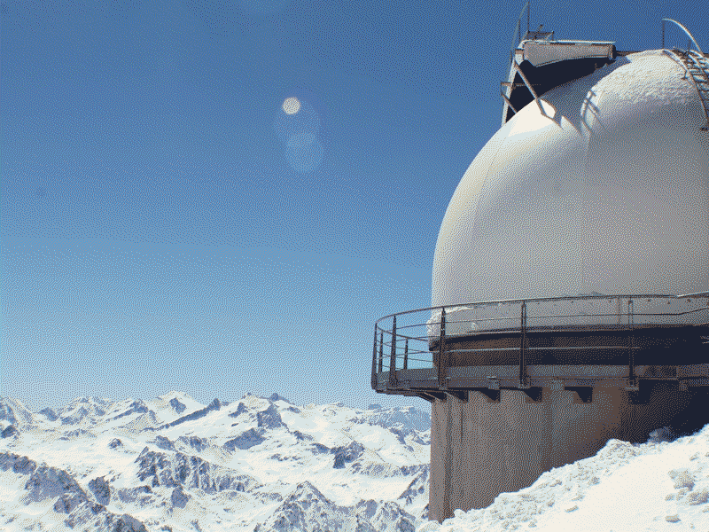 Pic-du-Midi observatory, French Pyrenees.